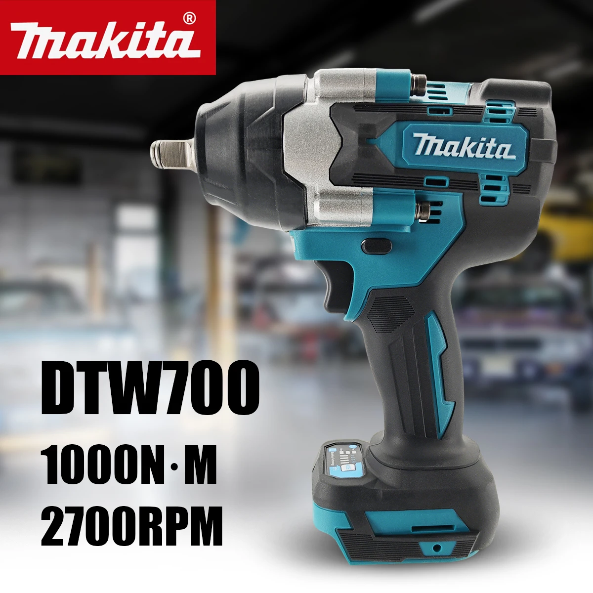 

Бесщеточный ударный гайковерт Makita DTW700, аккумуляторный, 1/2 дюйма, для батарей Makita 18В, электроинструмент