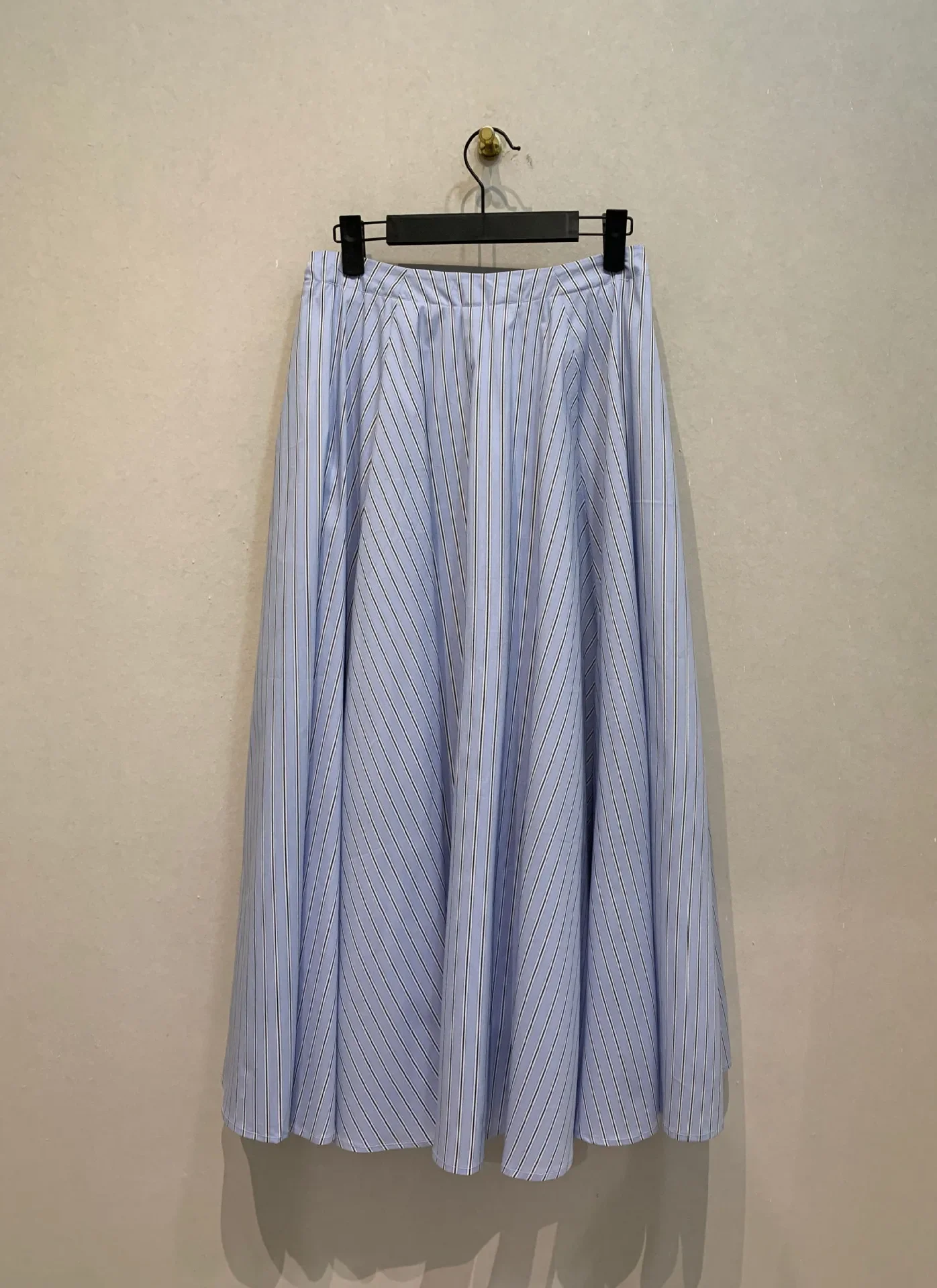 

New Vintage Stripe Skirts Moda Casual Mid-length All-match Big Swing Faldas High Waist Japan Harajuku A-line Skirts