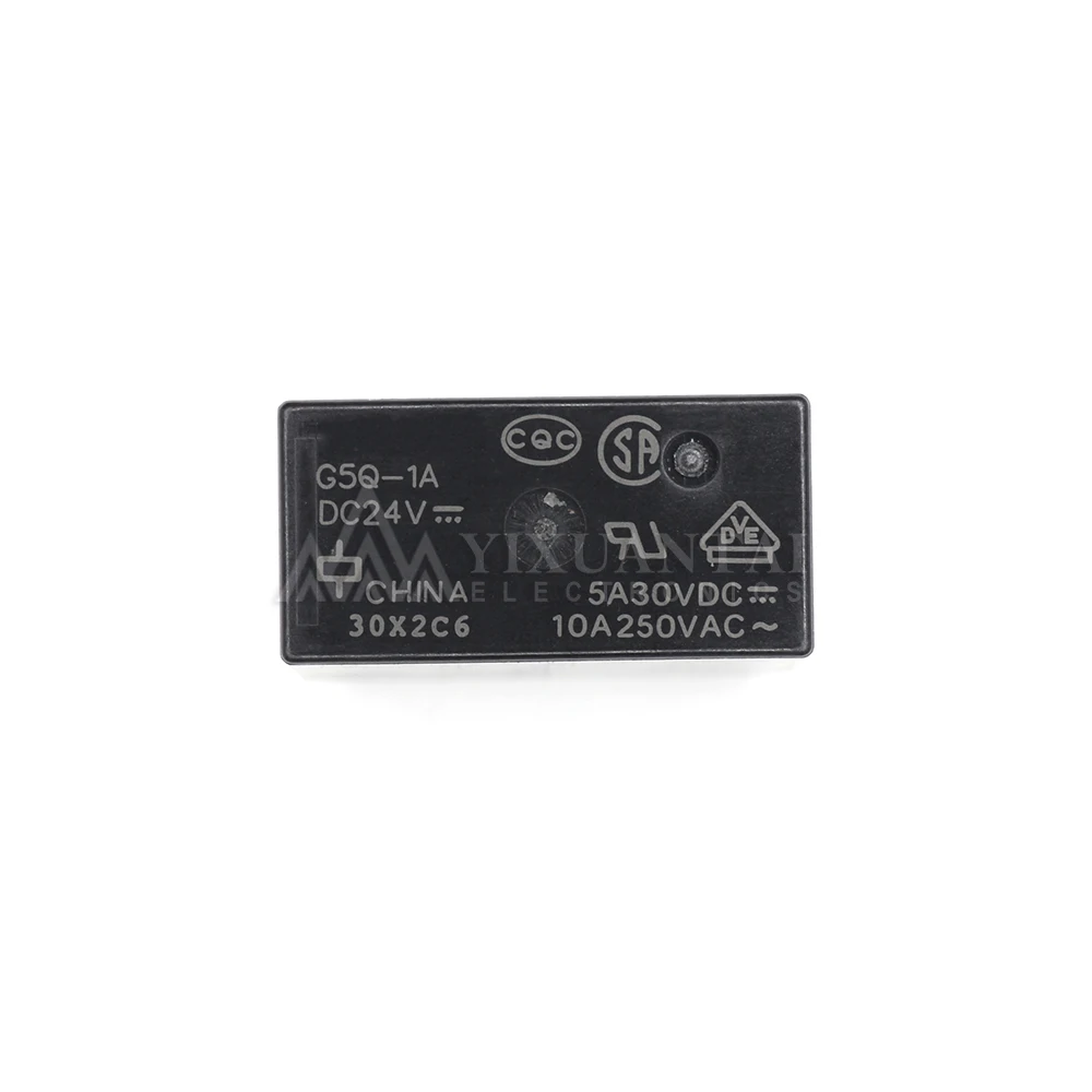 

10pcs/Lot G5Q-1A DC24 G5Q-1A-DC24 G5Q-1A-24VDC G5Q-1A-24VDC G5Q-1A-HA【RELAY GEN PURPOSE SPST 10A 24V】New and Original