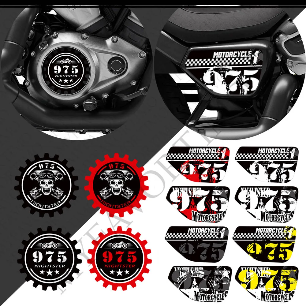 Motocicleta Adesivos para Harley Davidson, Nightster 975 RH975, Kit Tank Pad, Body Fender, Shell Exhaust, Decalques Protetor, 2022, 2023