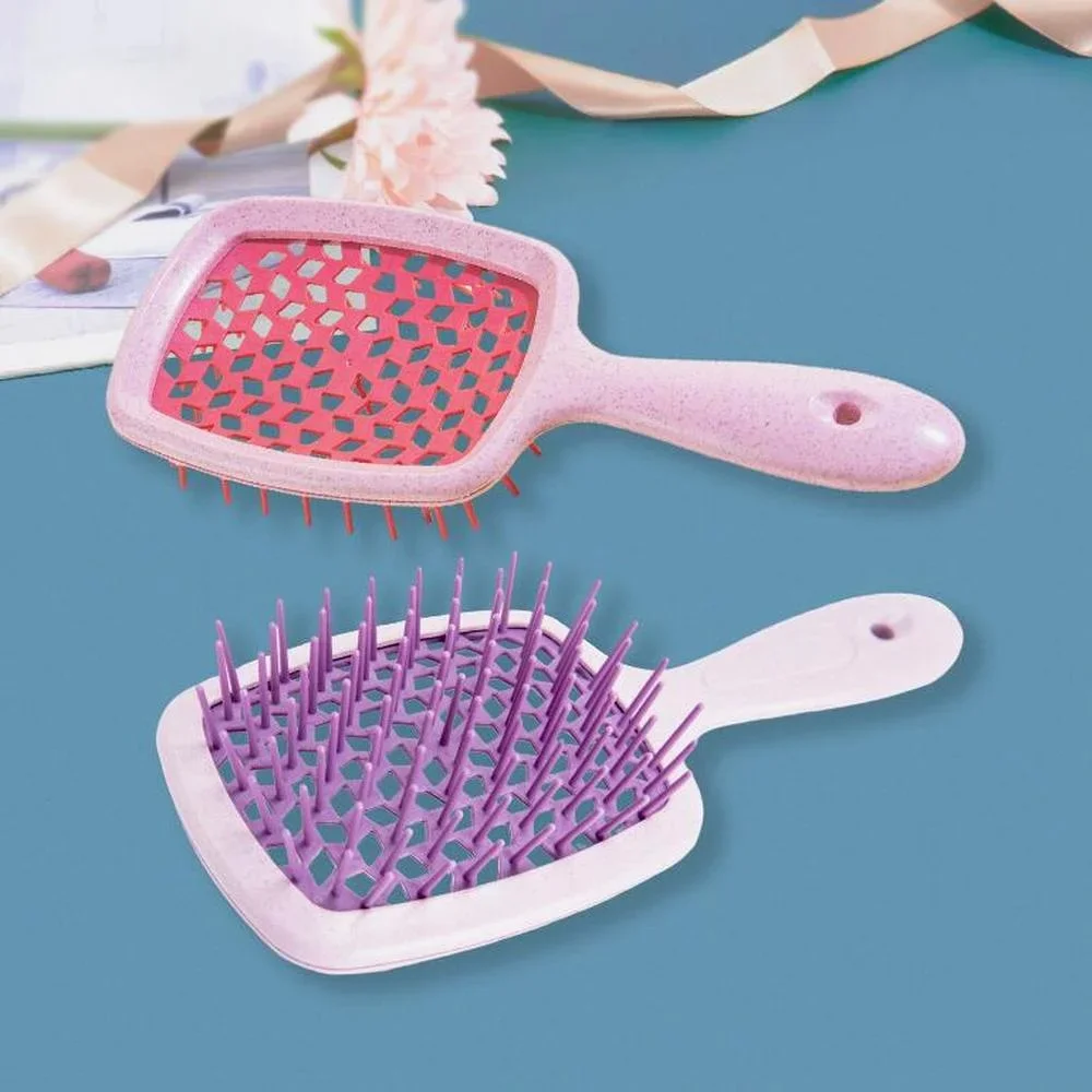 

Detangling Hair Brush Tangled Hair Comb Hollow Out Massage Combs Curly Hair Brushes Barber Comb Salon Hairdressing Styling Tools