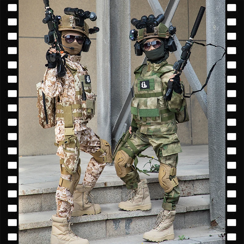 Disfraz soldado infantil camuflaje arena fuerzas especiales - imagen 5
