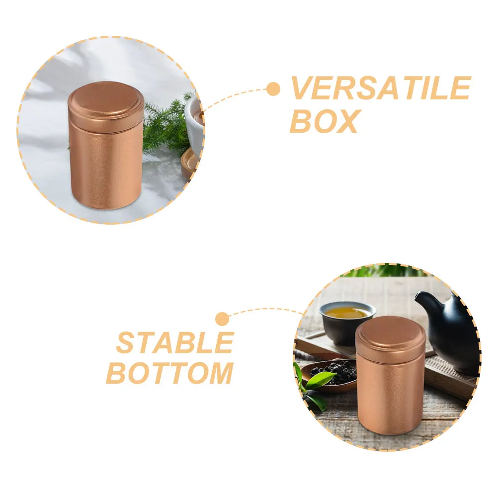 

4 Pcs Tin Tea Box Kitchen Canisters Storage Jar Metal Containers Tinplate Portable