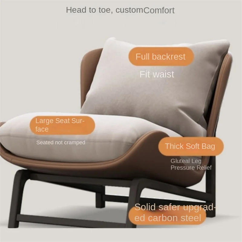 XD Balcony Leisure Chair Simple Single Sofa Living Room Leisure Lounge Chair Lazy Sofa Chair Living Leisure Chair Reading Chair