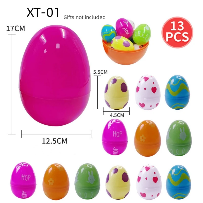 12Pcs Set Easter Egg Blind Box Baby hand DIY Kit colourful eggs Kids Gift Favor Home Decor Easter Party  Birthday Gift 2024