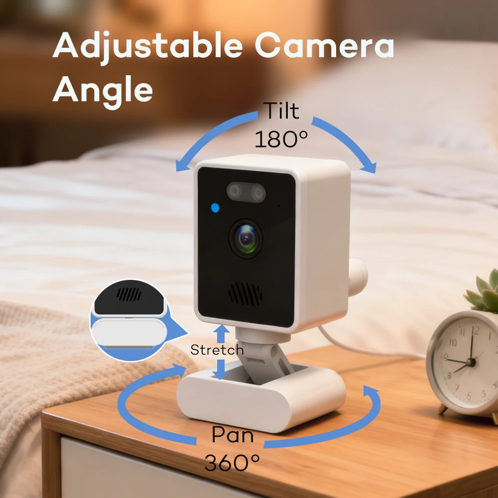Baby Monitor Wireless Indoor 2.8" Surveillance Video Two-Way Audio Night Vision Smart Baby Camera Temperature Detection Nanny view 6
