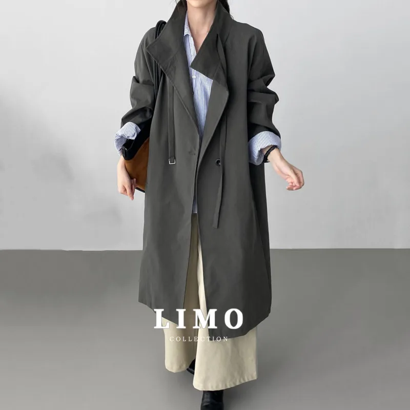 

LIMO 2025 New Arrival Thick Warm Cotton Trench Coat for Women Oversized Designer Long Coat Plus Size Elegant Outerwear