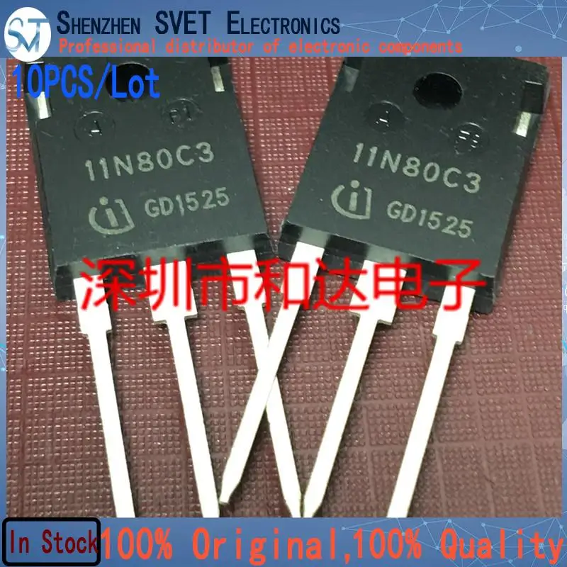 10PCS/Lot 11N80C3 SPW11N80C3  TO-247  Imported Original In Stock