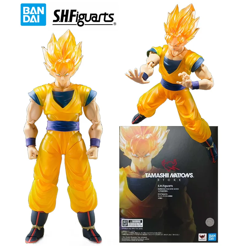 Bandai Namco S.H.Figuarts Super Saiyan Goku Z Fighter 16Cm Dragon Ball Z Anime Original Action Figure Model Toy Gift Collection