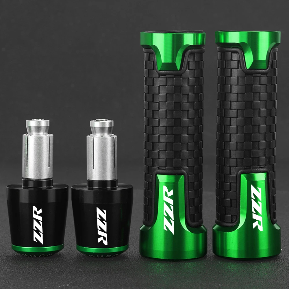 7/8\'\' 22mm Motorcycle handlebar grip end handle bar grips FOR KAWASAKI ZZR 600 1400 400 1200 ZZR600 ZZR1400 ZZR400 ZZR1200 ZZR