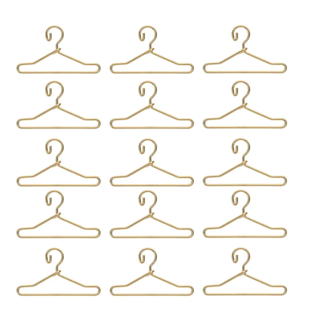 

Набор из 45 изящных мини-вешалок для кукольного домика: для демонстрации модной одежды, юбок, платьев, топов, для организации гардероба