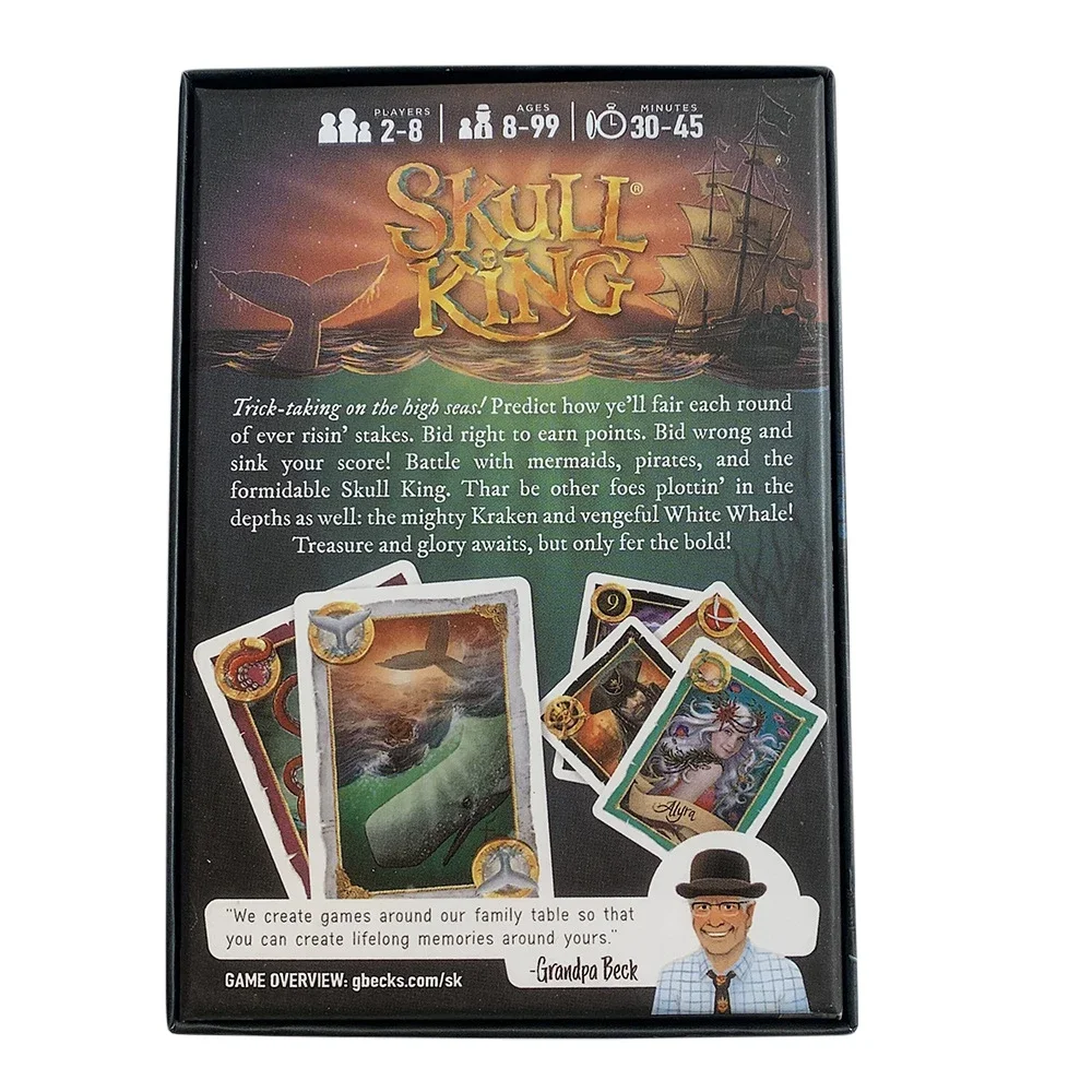 New English version Skull King Ultimate pirate game Hide your Kingdom creator card board game