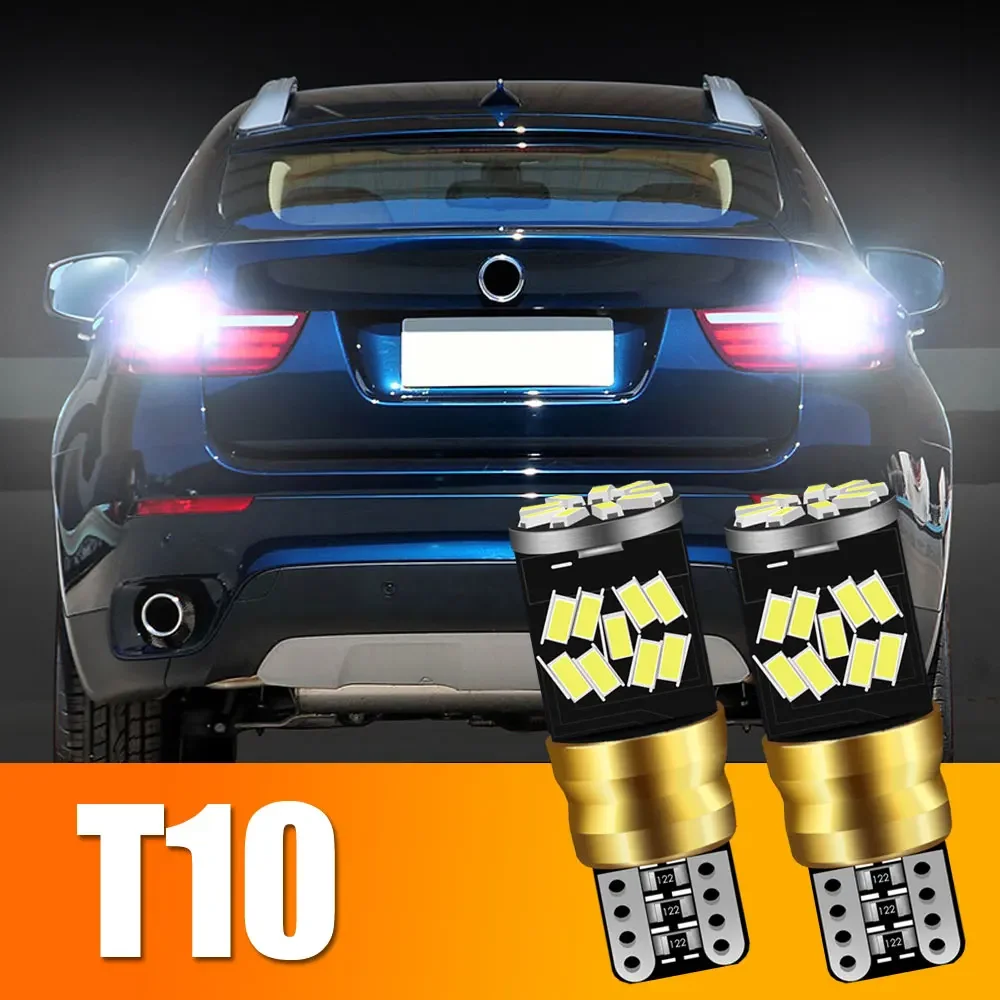 

2X Car White T10 LED Canbus W5W LED Light Bulbs 27SMD Universal Car Interior Reading Parking Lamp Auto Led Trunk Side Door Lamp