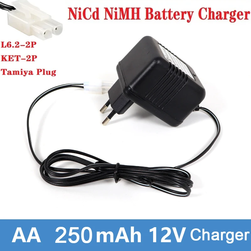 

(Tamiya KET-2P Plug) 12V NiCd NiMH AA Battery Charger For RC toys Robot Car Boat Tank Guns Charger