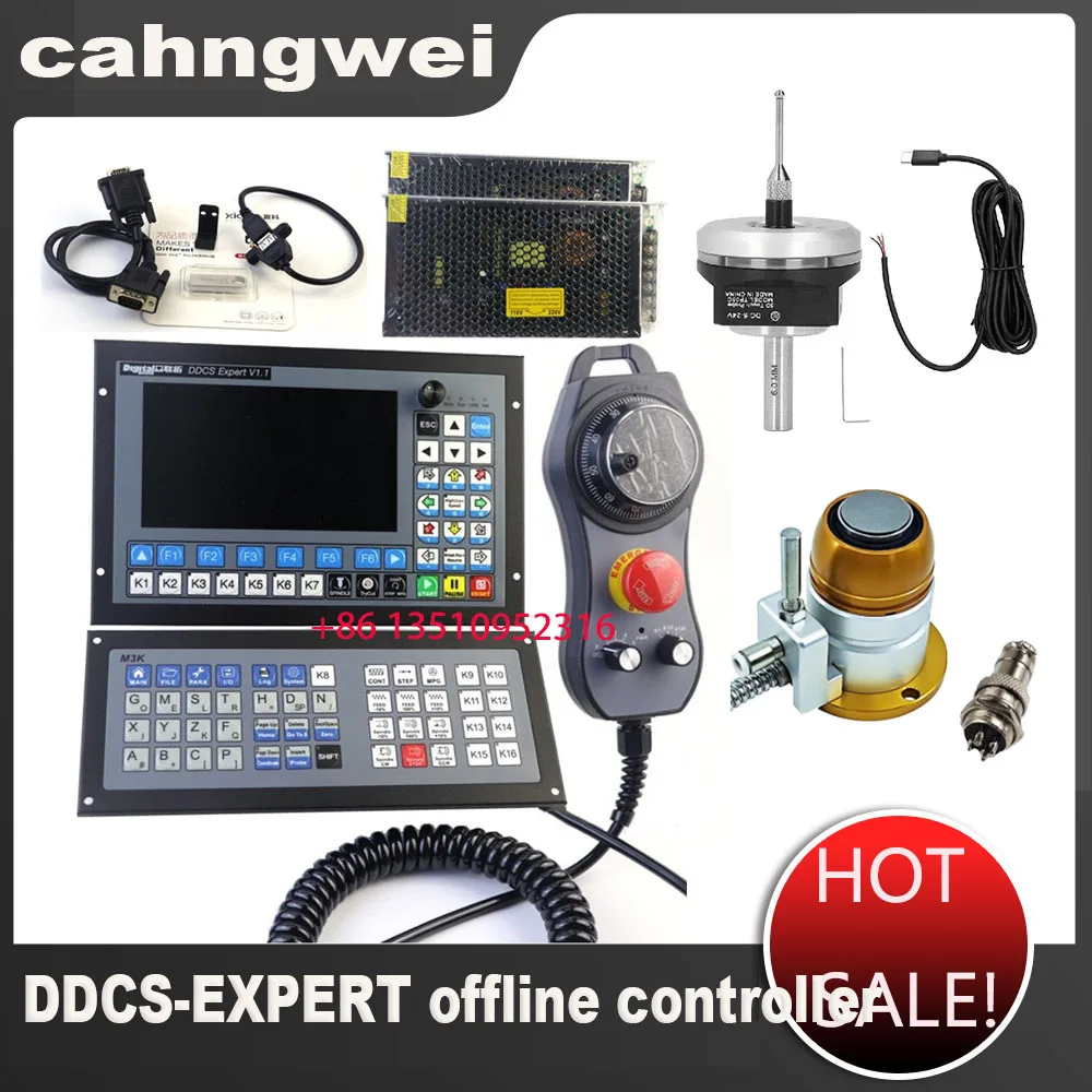 DDCS-EXPERT offline controller kit 3/4/5 axis 1MHz G-code Z-axis probe edge finder for NC machining and engraving