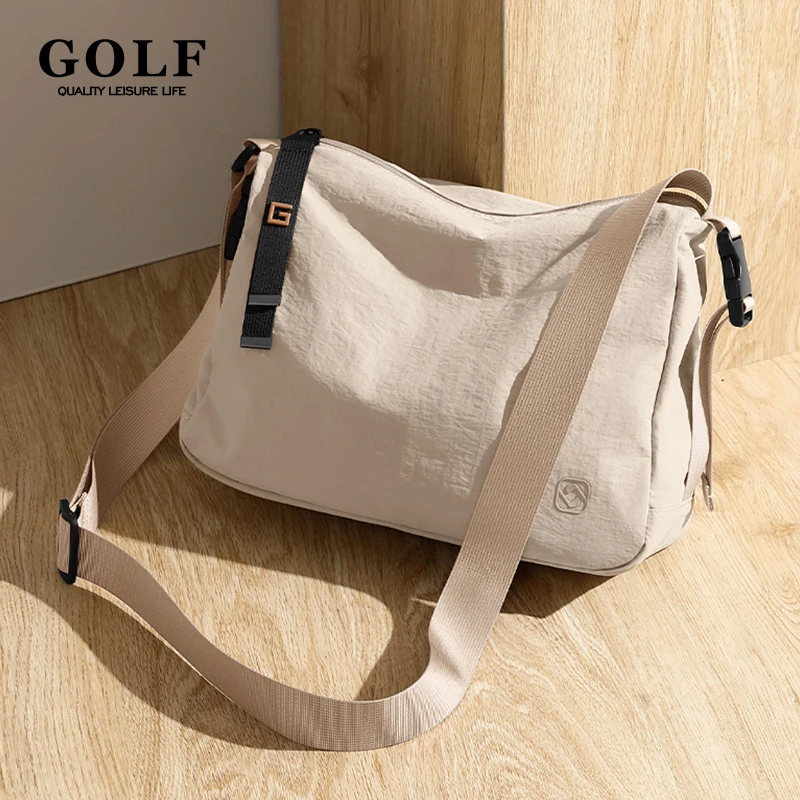 GOLF torba na ramię unisex mężczyźni lekka torebka damska Crossbody Crossbody codzienna torebka torby wodoodporna duża torba kurierska z zabezpieczeniem przed kradzieżą