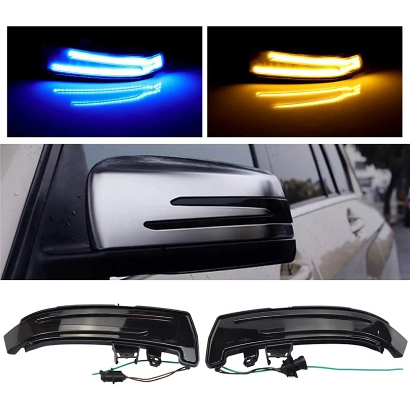 Dynamic LED Side Mirror Sequential Turn Signal Lights for Mercedes Benz A/B/C/E/S/CLA/GLA/GLK/CLS Class W176 W246 W204