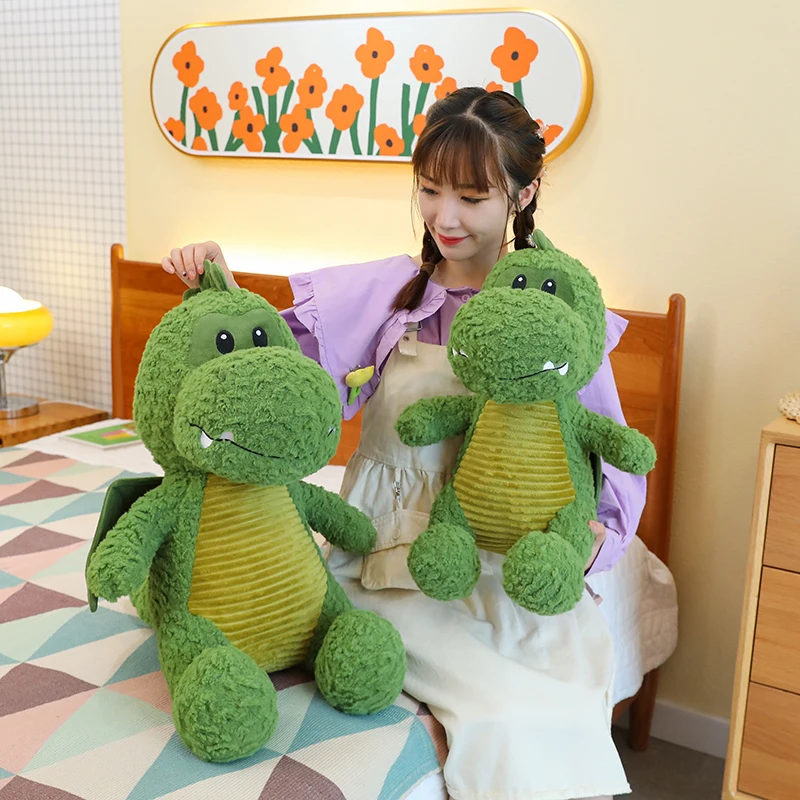 

Cute New Angel Dinosaur Plush Toy Pillow Figures Doll Christmas gift Birthday gift children
