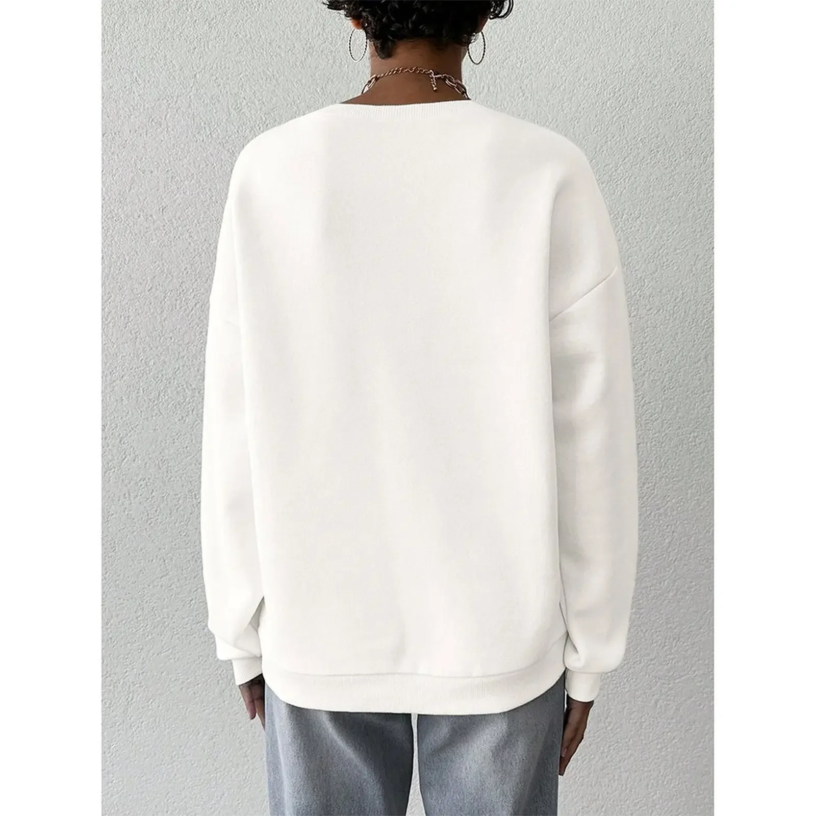 Women's Sweatshirts O-Neck Loose Casual Sports Pullovers Comfortable Velvet Long Sleeve Sweater Winter Woman Clothes 2025