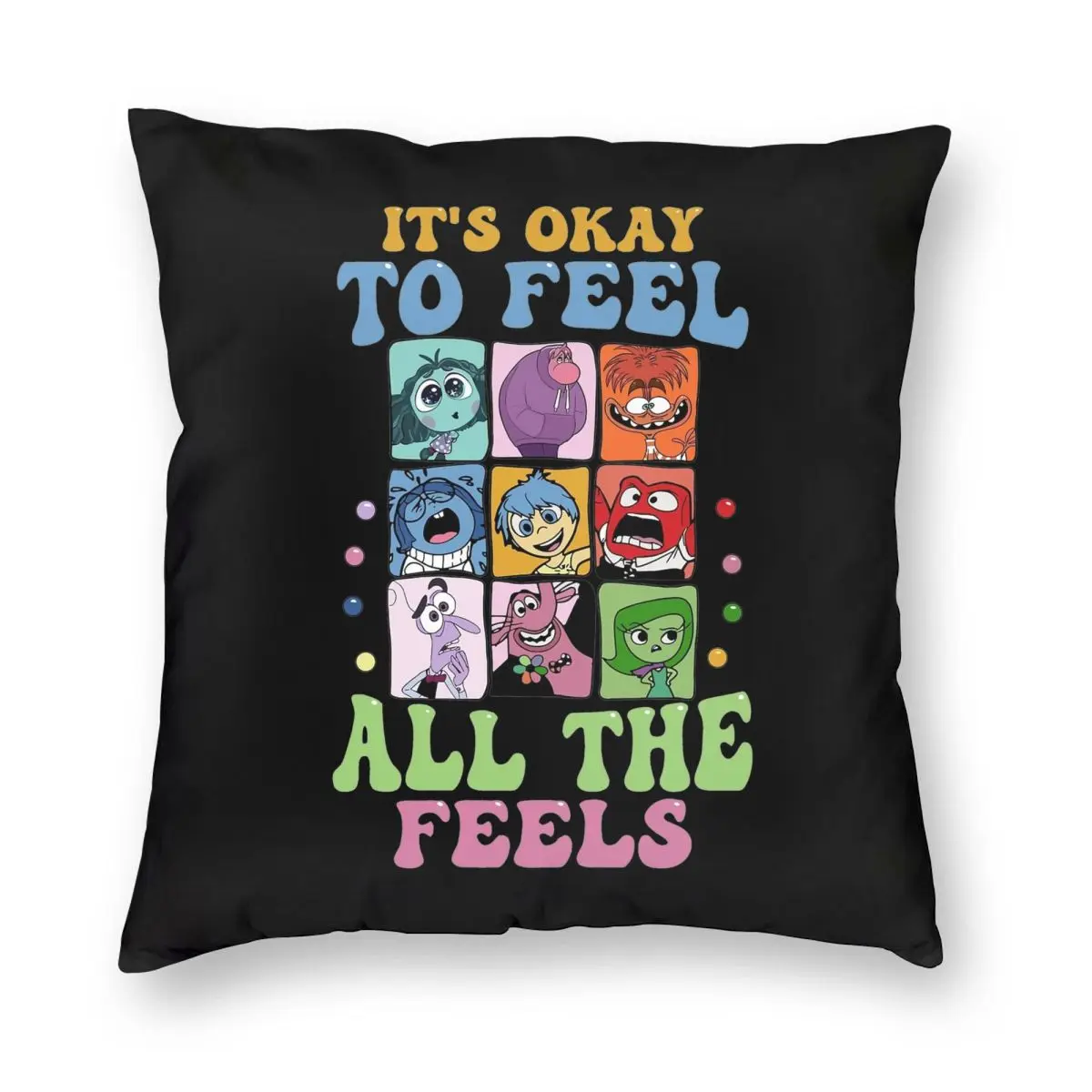 Наволочка с забавным изнутри, Мягкая Наволочка для подушки, декоративная мультяшная подушка, чехол для дома на молнии 45x45 см