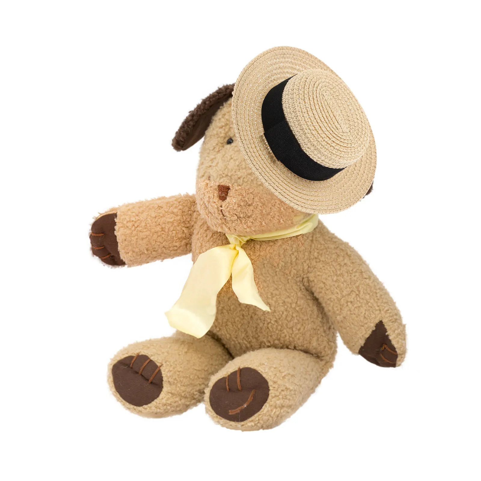 1 Sztuka Wykwintnego Miniaturowego Kapelusza ze Słomy, Ręcznie Pleciony, Dekoracyjny Dodatek, Kreatywny Płaski Wierzch, Idealny do Projektów DIY w Odzieży