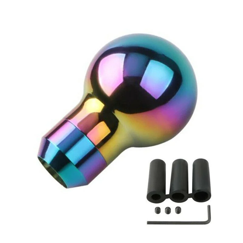 Neo Chrome Ball Aluminum Manual MT Gear Stick Shift Shifter Knob Universal car accessories