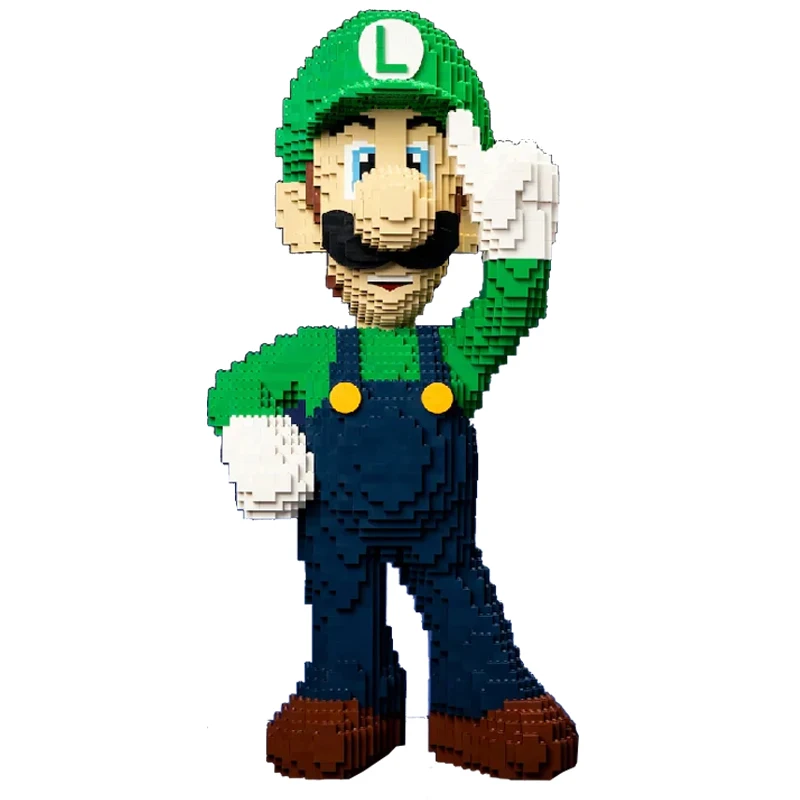 4892-teiliges Riesen-Mario-Baustein-Set, großes MOC-Spielzeugmodell, Bausteine zum Selberbauen, DIY-Spielzeug für Erwachsene, Sammlerstück, Dekoration für Zuhause, Weihnachts- und Halloween-Geschenk