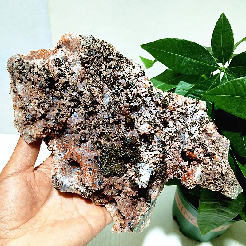 Natural Stone Red Crystal Raw ore Standard Crystal Cluster Magic Meditation Healing FengShui Crystal Room Decoration