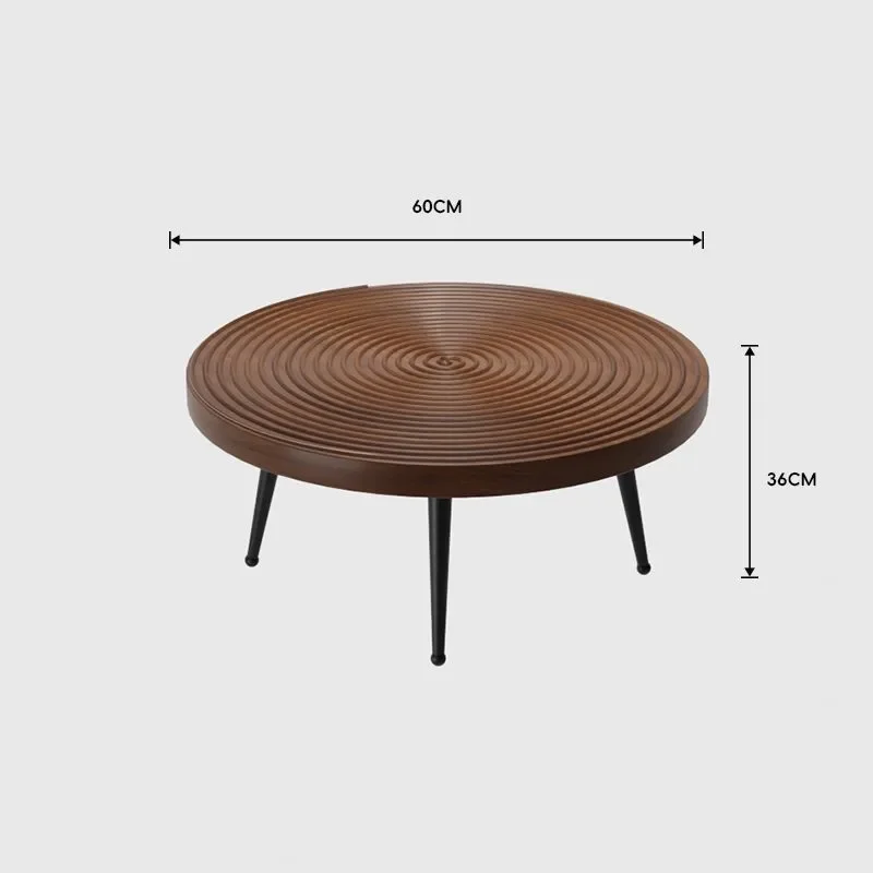 Nordic Creative Solid Wood Coffee Table Modern B&B Japanese Retro Decorative Design Sense Log Round Low Table Home Living Room