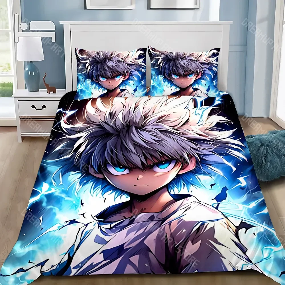 

Пододеяльник с рисунком Hunter x Hunter, наволочка, комплект постельного белья для взрослых, мальчиков и девочек, украшение для спальни, детский одинарный, двойной, большой размер