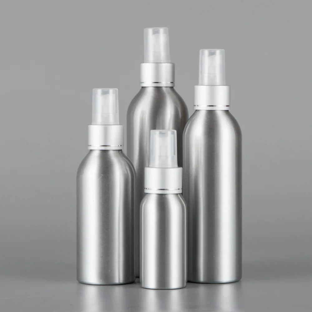 30ml/50ml/100ml/120ml/150ml/250ml Aluminum Empty Spray Bottle Mini Travel Refillable Perfume Cosmetic Container Sprayer Atomizer