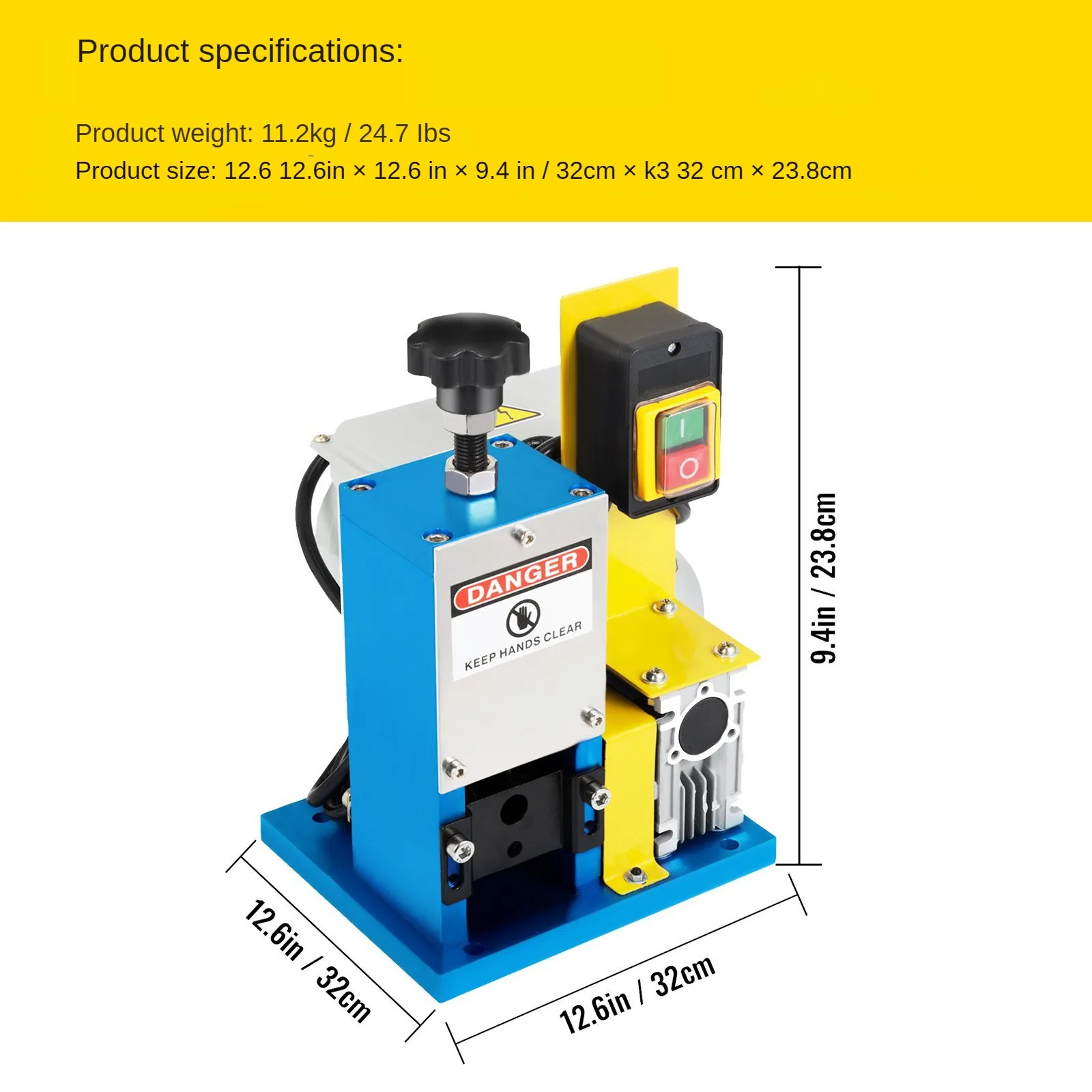 Elektryczna maszyna do zdejmowania izolacji z przewodów i kabli 110/220V SMS-025, 1-25mm, super łatwa w użyciu, elektryczne modele maszyn do zdejmowania izolacji.