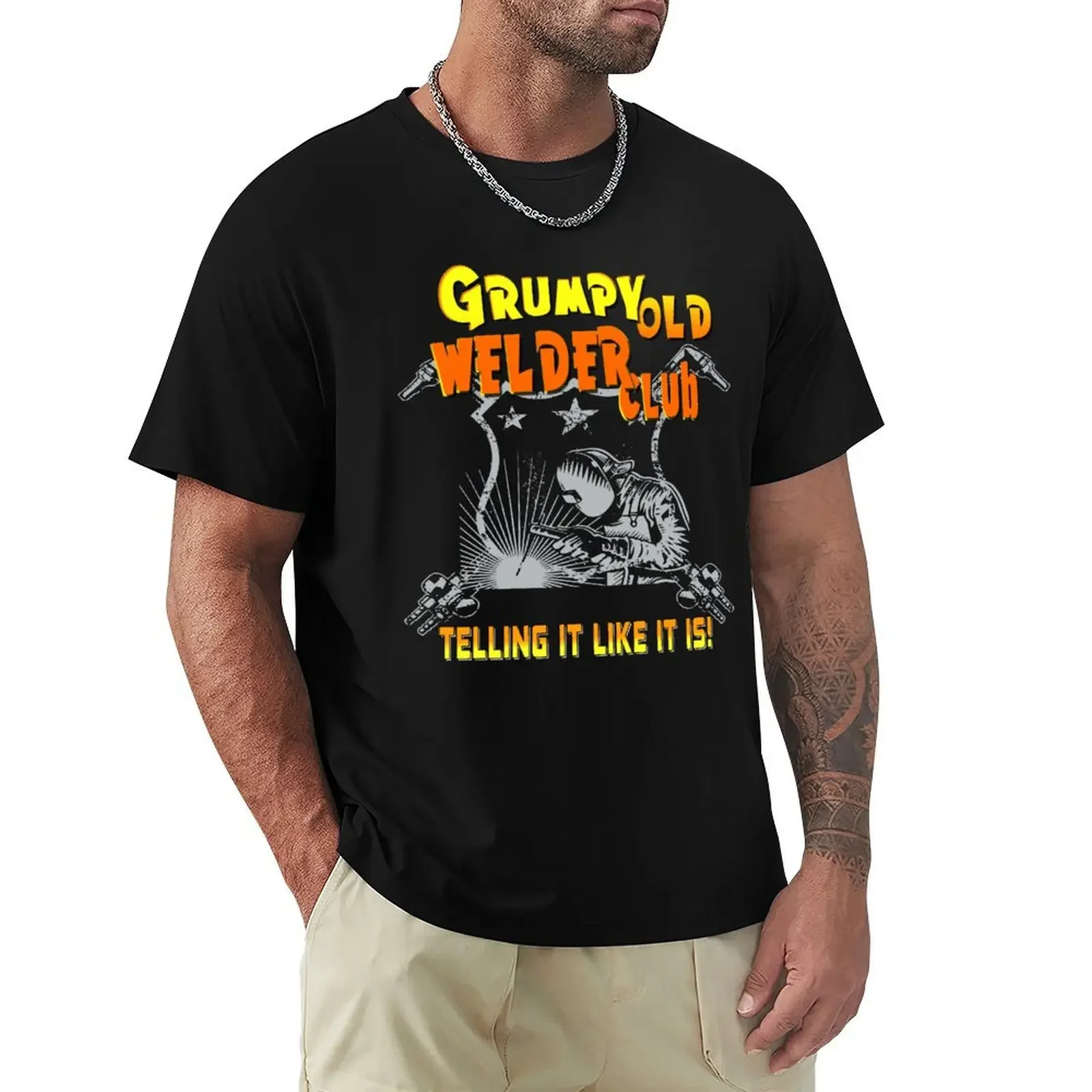 

Grumpy Old Welding Club Welding Shirt Proud Welder Gift Welder Brands Apparel T-Shirt vintage anime shirt compression shirt men