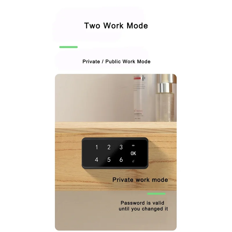 FEDI-Smart Electronic Induction Drawer Lock, Cabinet Door Lock, Fingerprint Lock, Password Cabinet Lock