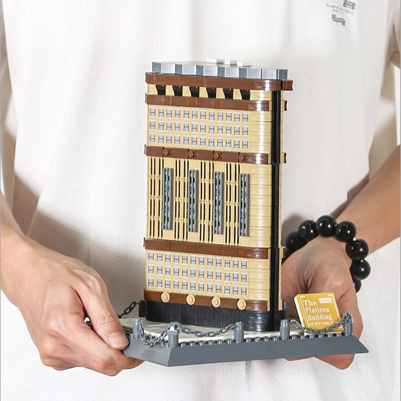 

Flatiron Building Bricks Model Landmark New York USA Historical Architecture Ornament Building Blocks Set Toys Gifts Collection