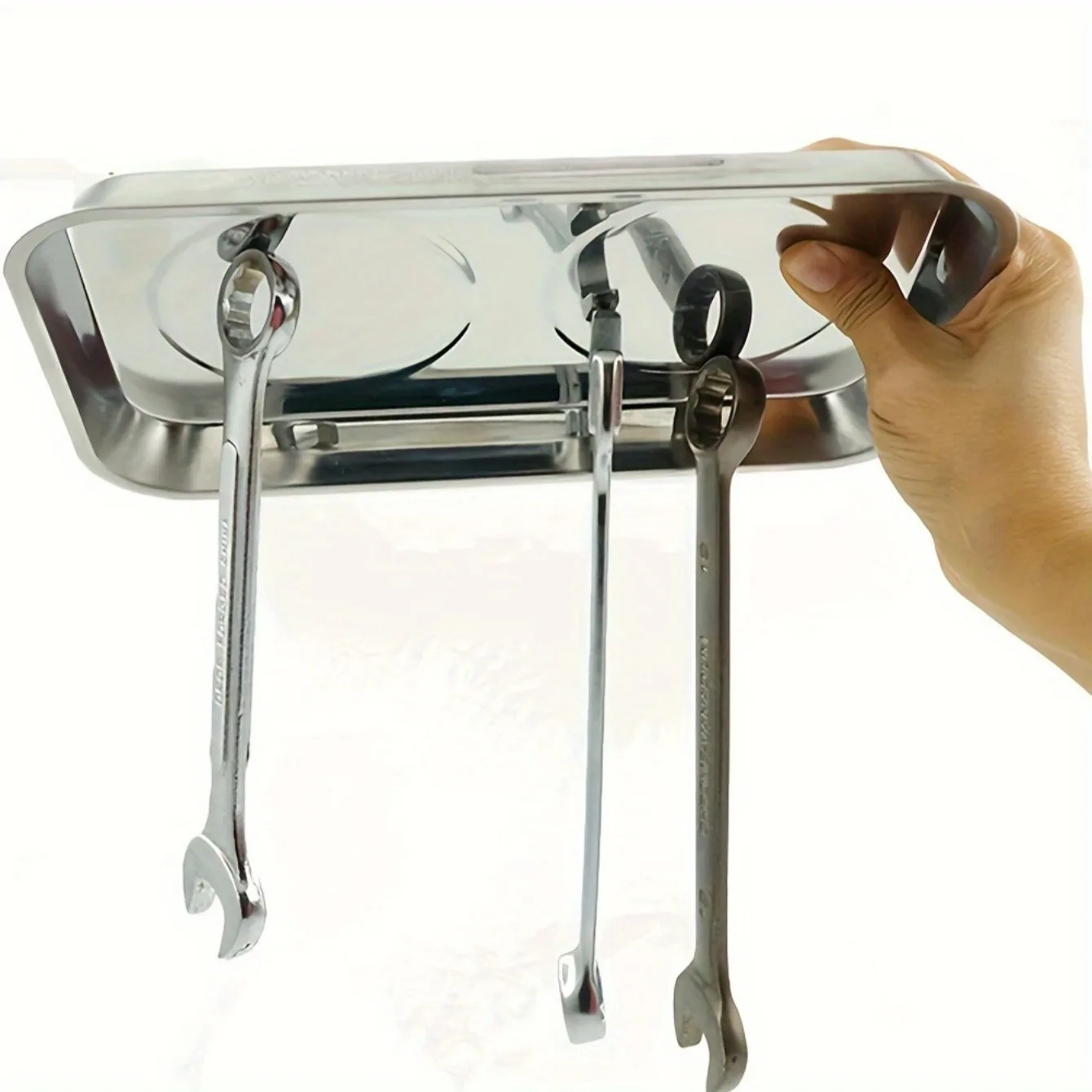 Round/square magnetic bowl, durable, equipped with magnetic stainless steel parts tray, easy to access parts and prevent parts f