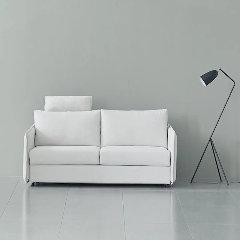 

French Cream Premium Sofa Bed Folding Dual-purpose Retractable Single and Double Sofa Bed Small Apartment Living