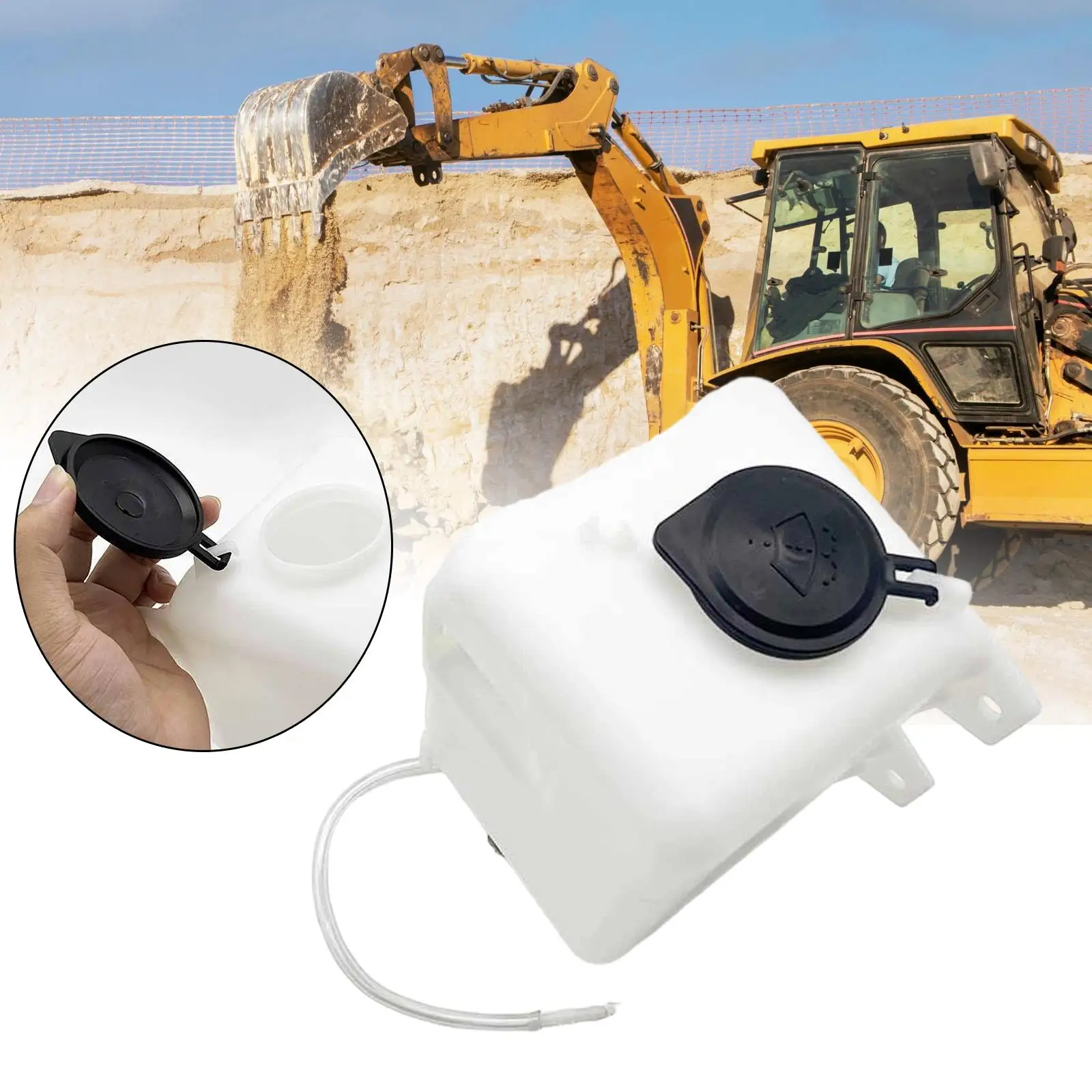 

Excavator Water Tank Plastic Reservoir Easy Install Wiper Washer Bottle Replacement for PC200 220 240 300 360-7/8