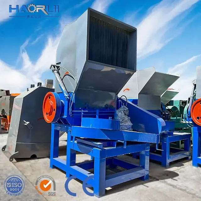 Automatic Single-Shaft PE Plastic Waste Crusher Shredder Machine New ABS PVC PET Bottle Crushing Motor Core Component Used