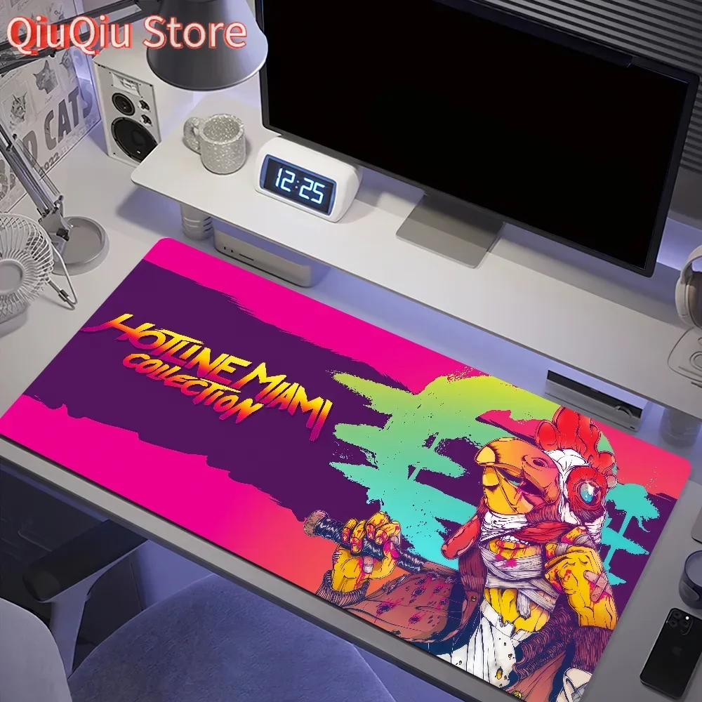 

Miami Mouse Pad Nin Anti-fray Home Custom Ergonomic Office Game Rubber Large Desk H-Hotline Mat Keyboard PC Non-slip