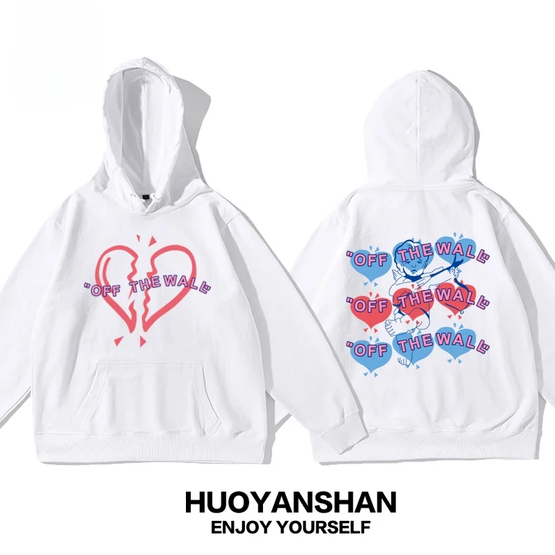 

Мужская толстовка с сердечками, весенне-осенняя, оверсайз, свободного кроя, с длинными рукавами, повседневная, уличная мода, для пар, из хлопка и полиэстера