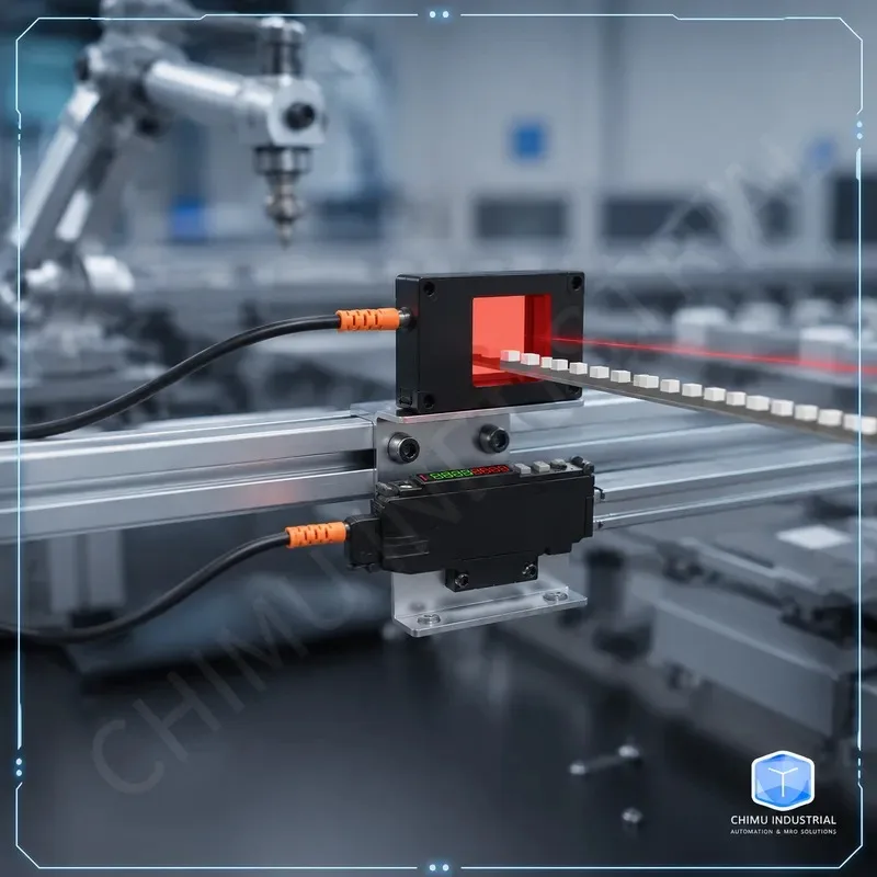 【CHIMU INDUSTRIAL】 Fiber Optic Sensor Ring Window Type No Blind Spot Counting Blanking Detection for Metallic Object
