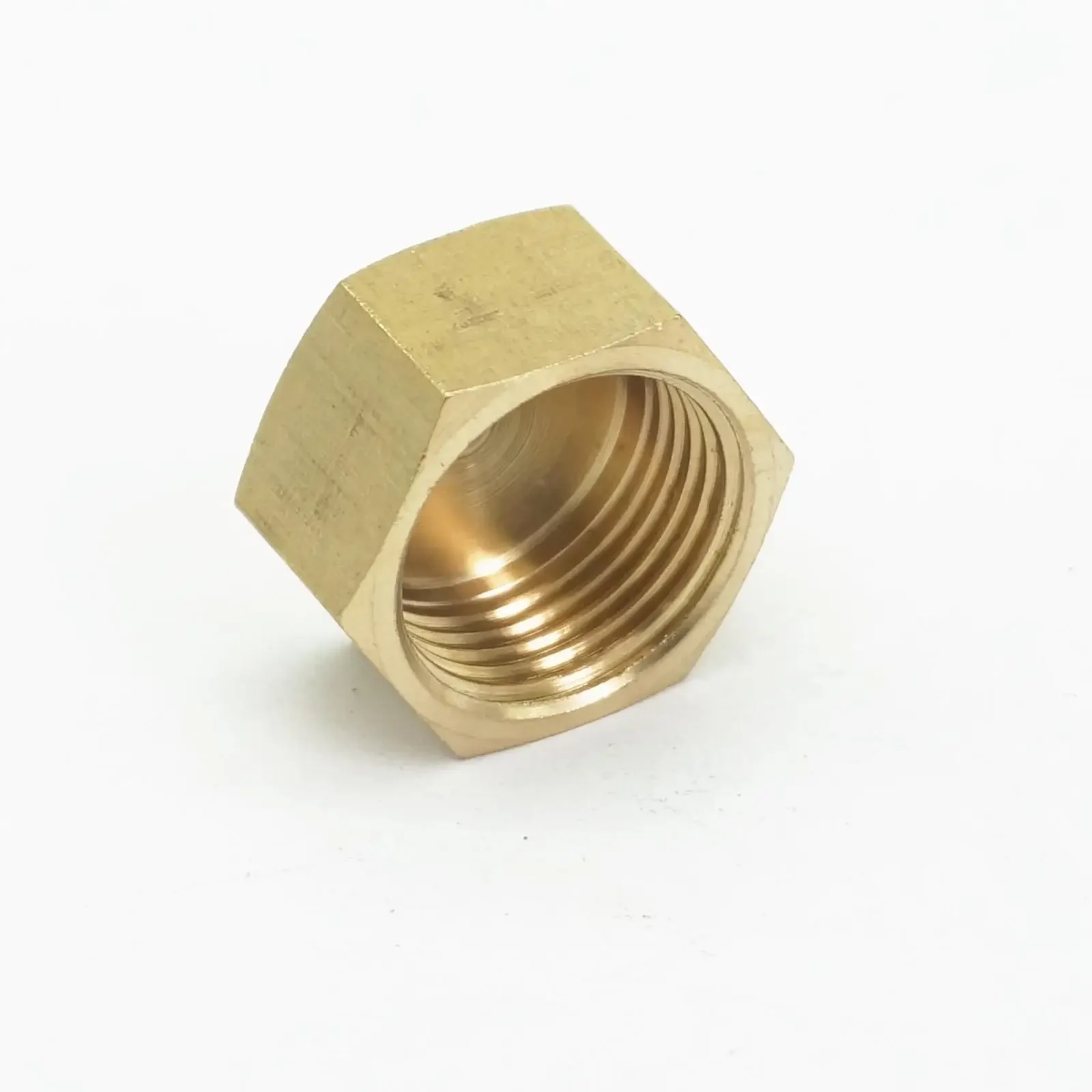 5pcs 3/8" BSPP Female Brass Pipe Countersunk End Plug Outer Hex Socket End Cap Stopper
