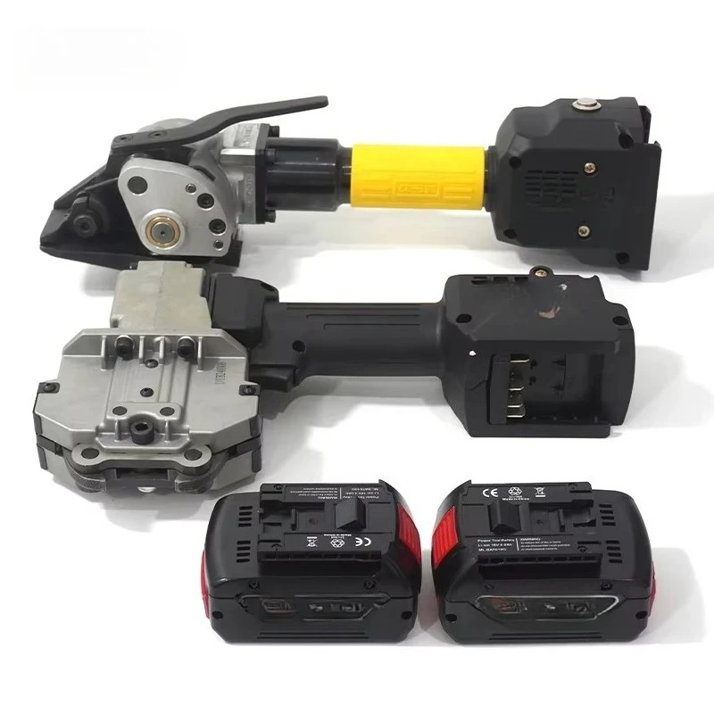 ZOEY Two-piece Battery Powered Strapping Tool Portable Handheld Battery Operated Steel Tensioner Seal Crimper Strapping Tool