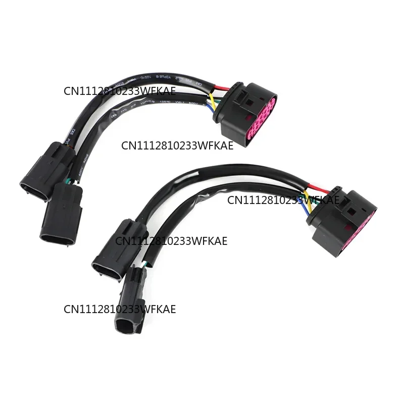 For 09-18 Dodge Ram Conversion Adapter Harnesses Plug Connector Quad Housing To Projector Headlight 2PCS