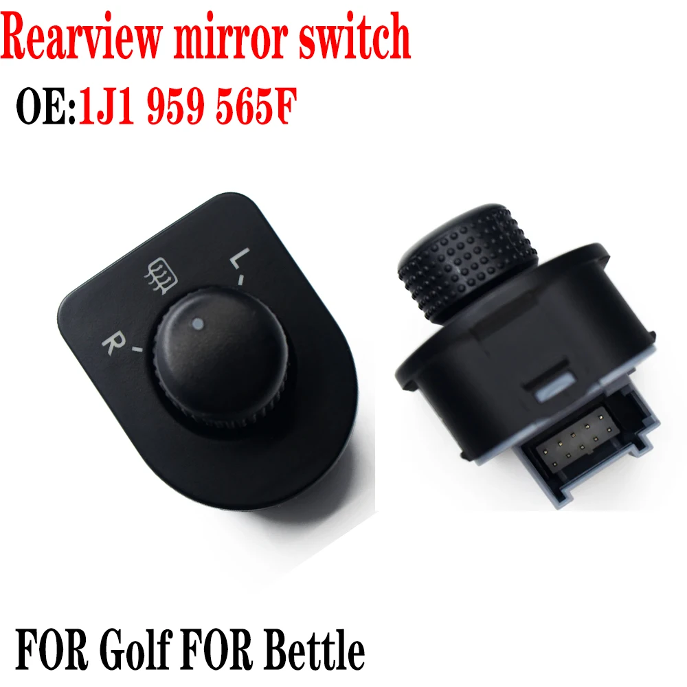 

1J1959565F Rearview Mirror Switch for Bor-a for Go-lf Adjustment knob 1J1 959 565F High Quality