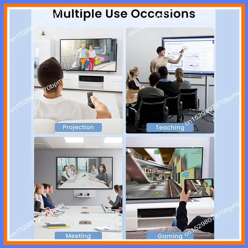 

BAAE 1080P Mirascreen Wireless Display Dongle For TV/Projector/Monitor, Wifi -Compatible Adapter For PC/Windows/Mac