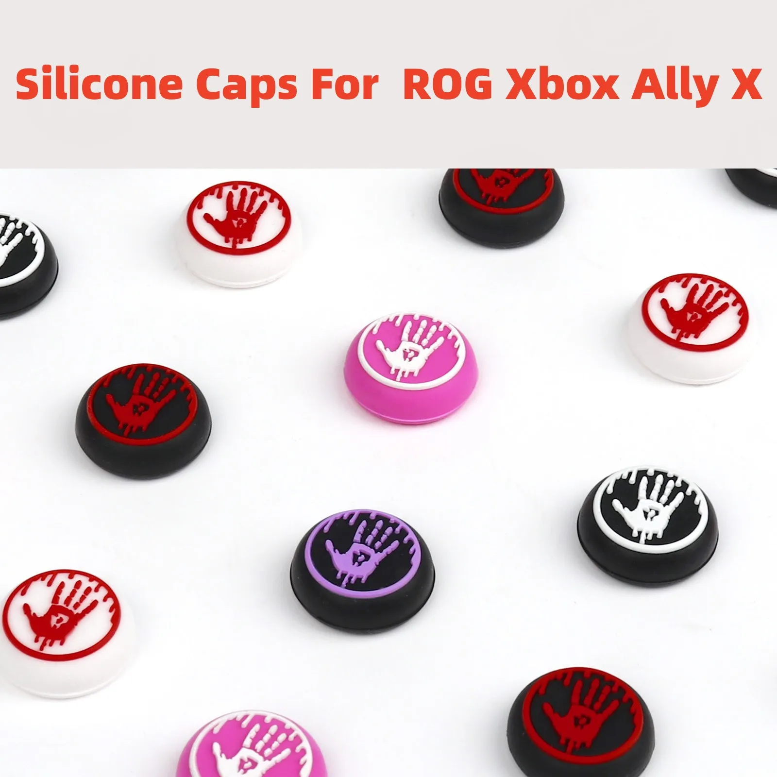 2PCS Thumb Grip Caps for Rog Ally Anti-Slip Joystick Cover Set Silicone Thumbstick Caps for ROG Xbox Ally X/Xbox SeriesX/S - Image 2