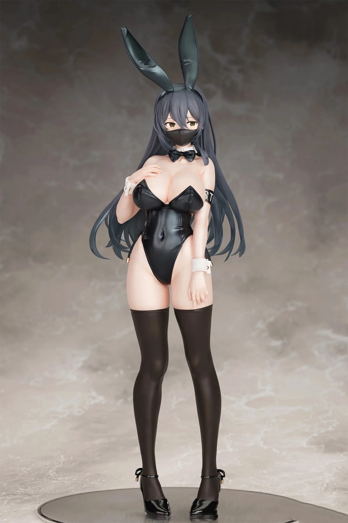 26cm NSFW Anime Figure Kuro Bunny Kouhaichan Mask Sexy Nude Girl Action Figure Toy Adults Collection Hentai Model Doll Gifts