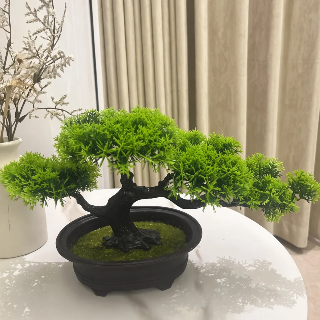 Bonsai Tree Zen Garden - Fake Pine Bonsai Simulation Green Plant